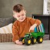 Игрушка трактор John Deere Kids Monster Treads, большие колеса и прицеп (47353) title=