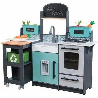 Детская игровая деревянная кухня KidKraft Garden Gourmet с системой легкой сборки EZ Kraft Assembly (53442)