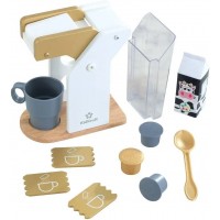 Дитяча дерев'яна кавоварка KidKraft Modern Metallics з аксесуарами (53538)