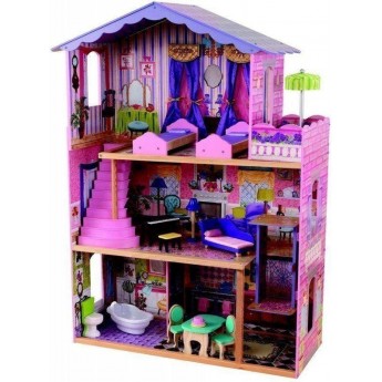 Кукольный домик деревянный KidKraft My Dream Mansion 3 этажа с мебелью и лифтом (65082)