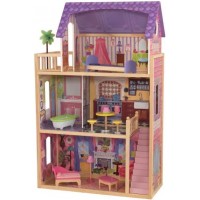 Игровой кукольный домик KidKraft Kayla из дерева 3 этажа с мебелью (65092)