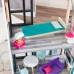 Великий дерев'яний ляльковий будиночок KidKraft Bianca City Life Mansion 4 поверхи, 6 ігрових зон, меблі (65989) title=
