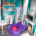 Великий дерев'яний ляльковий будиночок KidKraft Bianca City Life Mansion 4 поверхи, 6 ігрових зон, меблі (65989) title=