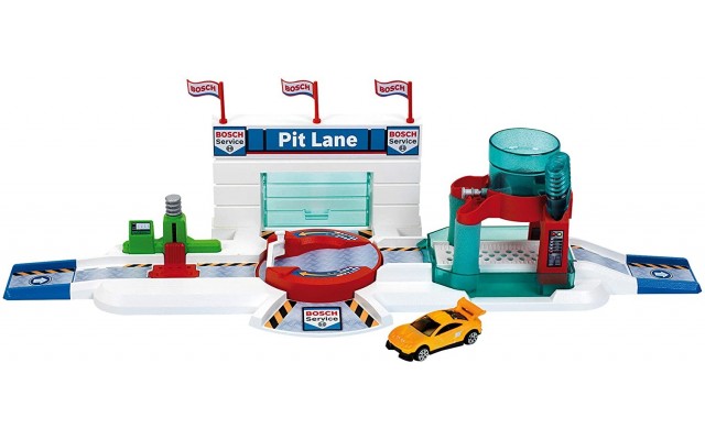 Игровой набор Klein Bosch Mini Car Service Pit Lane, машинка с эф. (2866)