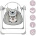 Детская электрическая качалка шезлонг MoMi LISS bear pink Серая (BULE00014) title=