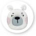 Детская электрическая качалка шезлонг MoMi LISS bear pink Серая (BULE00014) title=