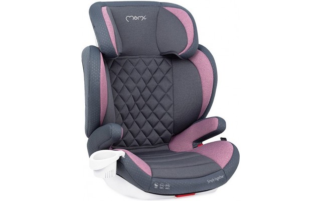 Автокресло MoMi QUICK FIX 15-36кг Серо-розовое (FOSA00005)