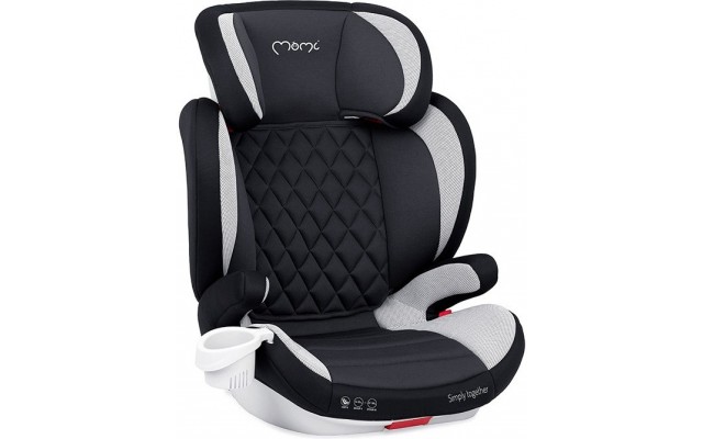 Автокресло MoMi QUICK FIX 15-36кг dots Чёрно-серое (FOSA00013)