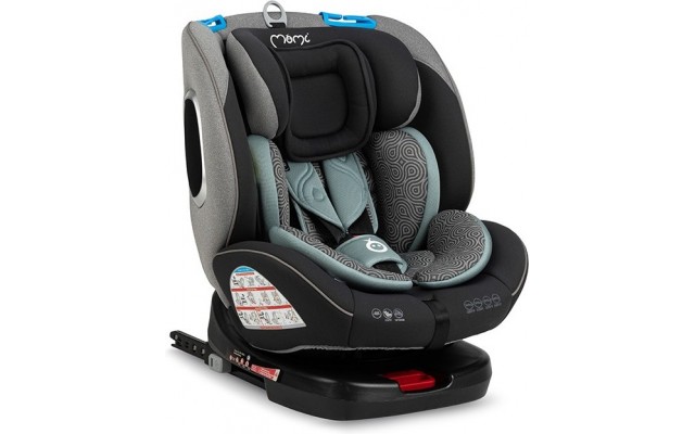 Автокресло MoMi Tordi 0-36 кг turquoise Чёрно-бирюзовое (FOSA00019)