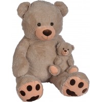 Мягкая игрушка Nicotoy Медвежонок с малышом 100 см (5810185)