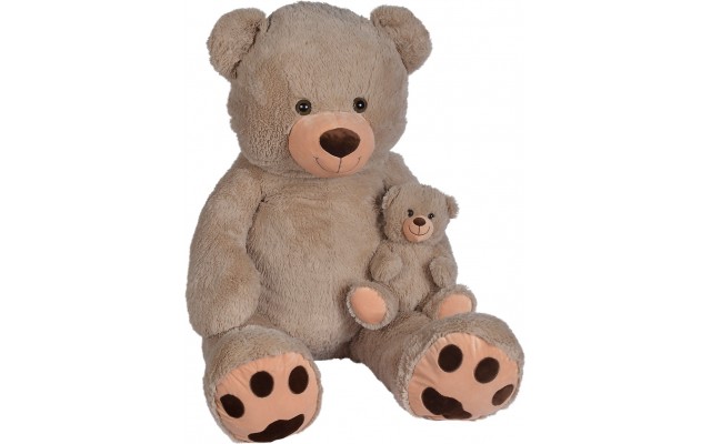Мягкая игрушка Nicotoy Медвежонок с малышом 100 см (5810185)