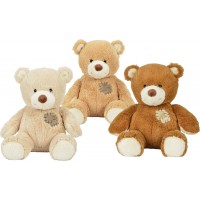 Мягкая игрушка Nicotoy Медвежонок с заплаткой 25 см, 3 вида (5830718)