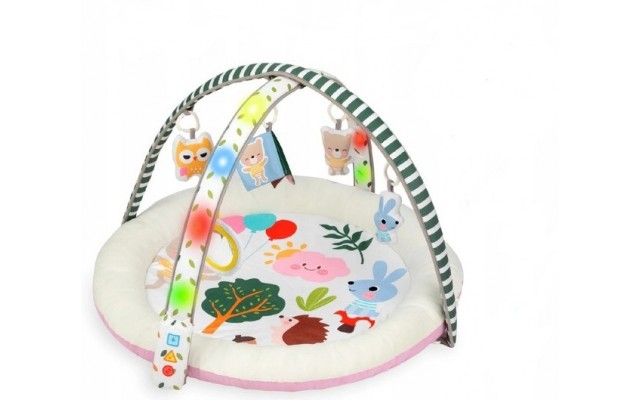 Дитячий розвиваючий килимок QKIDS PARK Сенсорна панель звук світло підвісні іграшки (MAED00007)