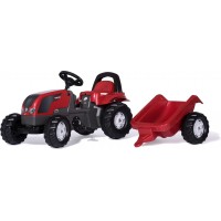 Дитячий трактор на педалях Rolly Toys rollyKid Valtra з причепом (012527)