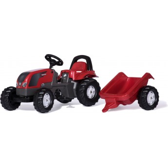 Дитячий трактор на педалях Rolly Toys rollyKid Valtra з причепом (012527)