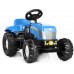 Детский трактор на педалях Rolly Toys rollyKid New Holland с прицепом (013074) title=