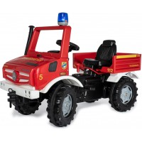 Дитячий автомобіль на педалях Rolly Toys Пожежна служба rollyUnimog Service з мигалками (038220)