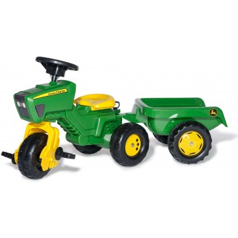 Велосипед триколісний Rolly Toys rollyTrac John Deere з причепом (052769)