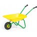Детская тачка садовая Rolly Toys с пластиковым кузовом, желто-зеленая (270873) title=