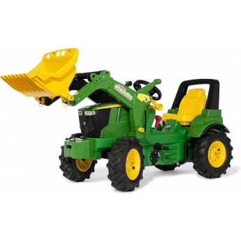 Трактор на педалях Rolly Toys rollyFarmtrac John Deere 7310R з ковшем, пневматичними колесами, коробкою передач та гальмом (710317)
