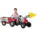 Детский трактор на педалях Rolly Toys rollyJunior Farm с прицепом и погрузчиком (811397) title=