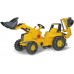 Детский трактор на педалях Rolly Toys rollyJunior CAT с погрузчиком и экскаватором (813001) title=
