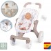 Коляска для куклы Smoby Toys Baby Nurse Розовая пудра. Прогулка с поворотными колесами (251218) title=