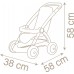 Коляска для куклы Smoby Toys Baby Nurse Розовая пудра. Прогулка с корзиной (254018) title=