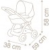Коляска для ляльки Smoby Toys Baby Nurse Рожева пудра Модерн (254118) title=