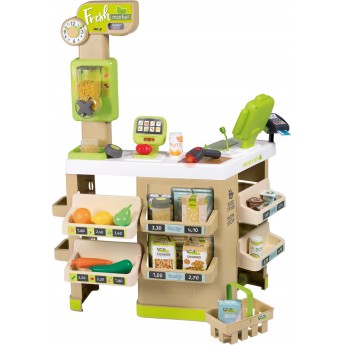 Игровой набор Smoby Toys интерактивный супермаркет Фреш с корзиной (350233)