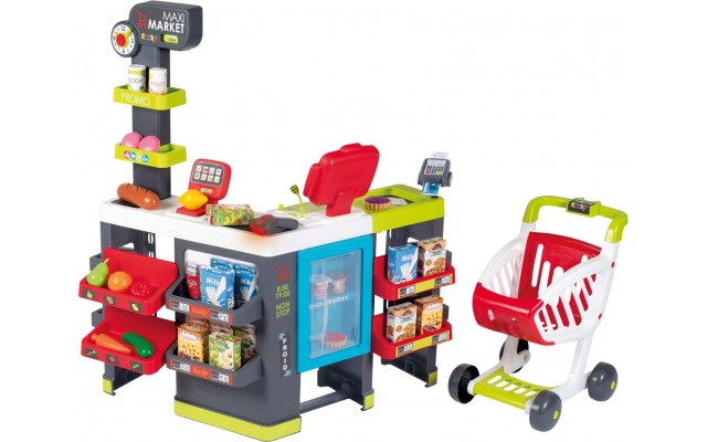 Ігровий набір інтерактивний супермаркет Smoby Toys Максі з електронною касою (350235)
