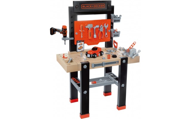 Игровой набор Smoby Toys детская Мастерская Black+Decker, 92 акс. (360727)