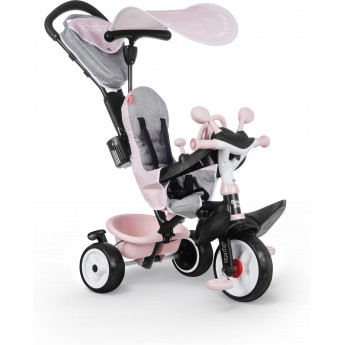 Детский трехколесный велосипед Smoby Toys Бэби Драйвер Комфорт, розовый (741501)