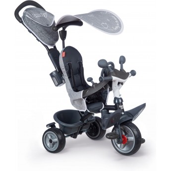 Детский трехколесный велосипед Smoby Toys Беби Драйвер, серый (741502)