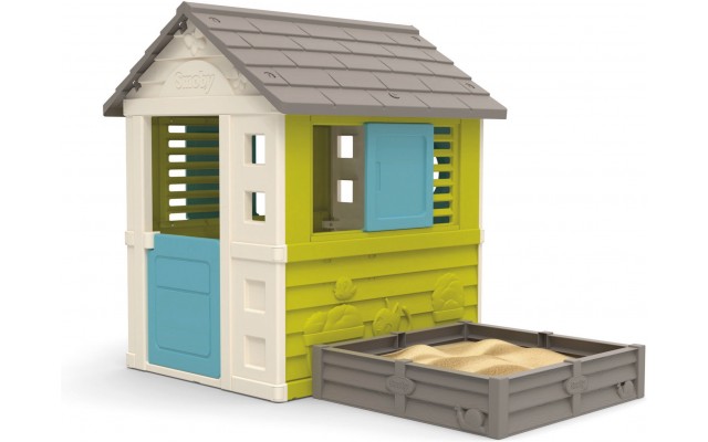 Игровой садовый дом Smoby Toys Garden House с песочницей или грядкой 2-в-1 (810728)