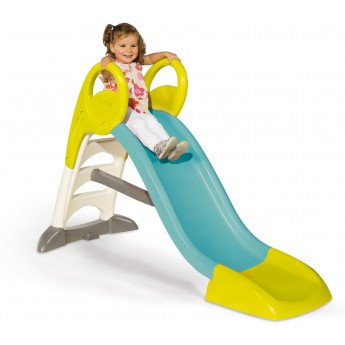 Детская горка Smoby Toys 150 см с водным эффектом, голубая (820505)