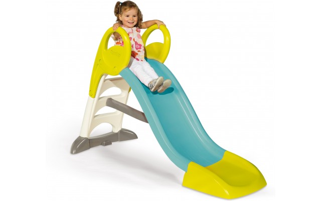 Детская горка Smoby Toys 150 см с водным эффектом, голубая (820505)