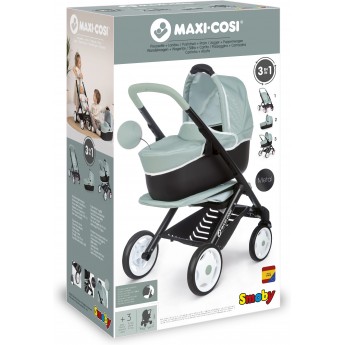 Коляска для кукол Smoby Maxi-Cosi&Quinny 3-в-1, съемная люлька (253120)