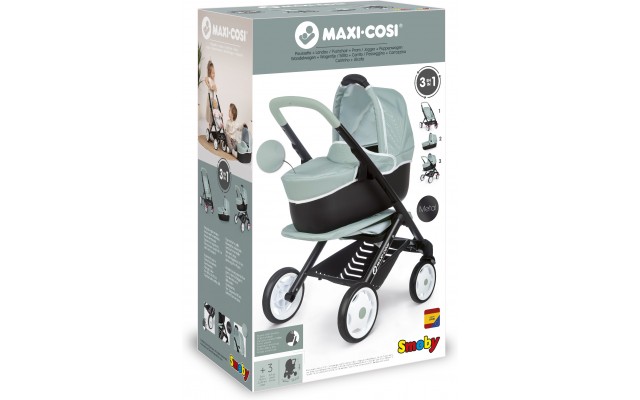 Коляска для ляльок Smoby Maxi-Cosi&Quinny 3-в-1, з'ємна люлька (253120)
