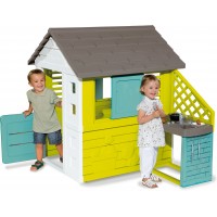 Домик игровой Smoby Радужный с летней кухней и 17 аксес. (810722)