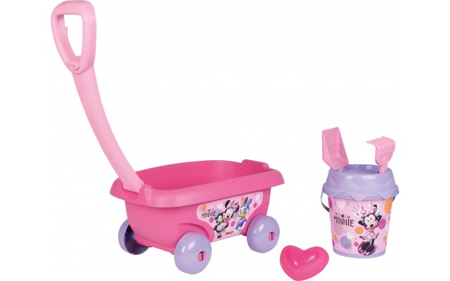 Набор для песочницы Smoby Тележка Минни Маус, розовый (867014)