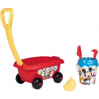Набор для песочницы Smoby Тележка Микки Маус, красный (867015)