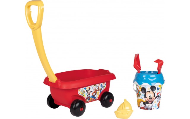 Набір для пісочниці Smoby Возик Міккі Маус, червоний (867015)