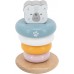Іграшка пірамідка Viga Toys PolarB Білий ведмедик неваляшка, дерев'яна (44005) title=