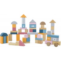Детские деревянные кубики Viga Toys PolarB Пастельные блоки, 60 шт. (44010)