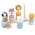 Дерев'яний сортер-пірамідка Viga Toys PolarB Звірята (44022) title=