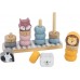 Дерев'яний сортер-пірамідка Viga Toys PolarB Звірята (44022) title=