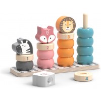 Деревянный сортер-пирамидка Viga Toys PolarB Зверята (44022)