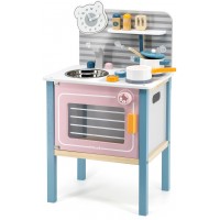 Детская кухня деревянная Viga Toys PolarB с посудой (44027)