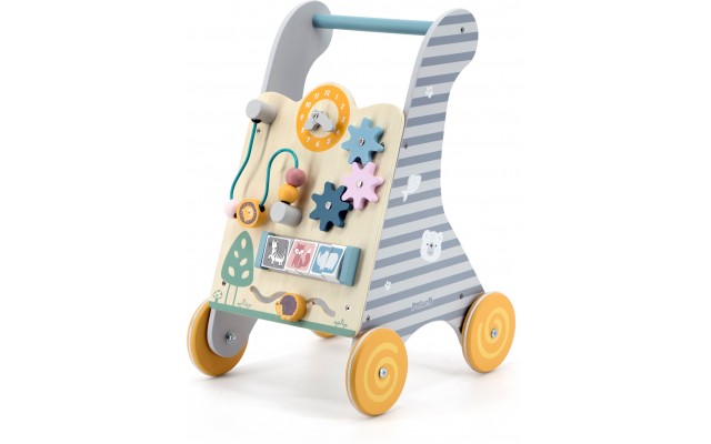 Дитячі ходунки-каталка Viga Toys PolarB з бізібордом (44028)